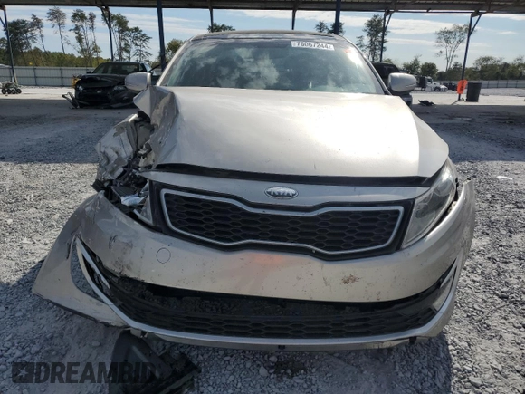 2013 Kia Optima Hybrid EX with VIN KNAGM4AD7D5047835, listed as a Copart auction lot 76067244 with 201,878 mi miles and Salvage Title. Bid and sale history available at carsss.com. Image 5.
