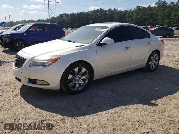 2012 Buick Regal Premium 1 with VIN 2G4GS5EK9C9132535, listed as a Copart auction lot 56859435 with 195,036 mi miles and Salvage title. Bid and sale history available at DreamBid. Image 1.
