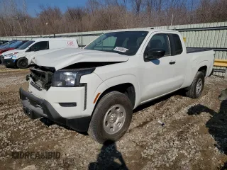 2024 Nissan Frontier S with VIN 1N6ED1CM1RN641072, listed as a Copart auction lot 87000664 with 15,455 mi miles and Salvage Title. Bid and sale history available at carsss.com. Image 1.