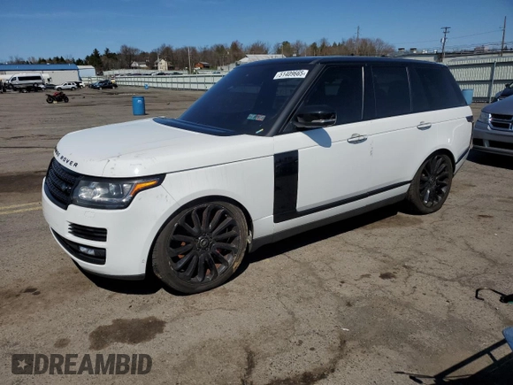 2016 Land Rover Range Rover Autobiography with VIN SALGV2EF2GA254184, listed as a Copart auction lot 51409665 with 119,738 mi miles and Salvage Title. Bid and sale history available at DreamBid. Image 1.