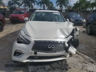 2019 Infiniti Q50 3.0t LUXE with VIN JN1EV7AP4KM518719, listed as a Copart auction lot 52397195 with 84,986 mi miles and Non Repairable. Bid and sale history available at carsss.com. Image 5.