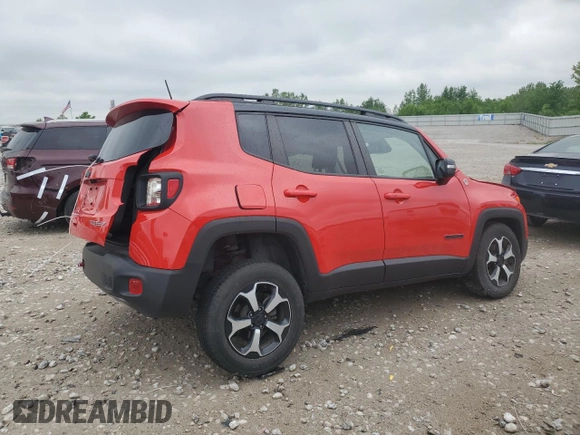 2020 Jeep Renegade Trailhawk с VIN ZACNJBC17LPM03536, выставлен на аукционе Copart как лот 59369535 с пробегом Не указан миль и На запчасти • Non repairable. История ставок и продаж доступна на DreamBid. Изображение 3.