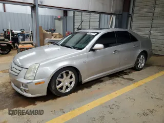 2005 Cadillac STS with VIN 1G6DC67A950190711, listed as a Copart auction lot 44843345 with 0 mi miles and Salvage Title. Bid and sale history available at carsss.com. Image 1.
