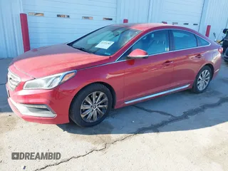 2017 Hyundai Sonata Sport with VIN 5NPE34AF4HH535628, listed as a IAAI auction lot 41721383 with 75,836 mi miles. Bid and sale history available at carsss.com. Image 18.