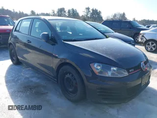 2016 Volkswagen Golf GTI SE with VIN 3VW4T7AUXGM060021, listed as a IAAI auction lot 41602354 with 81,349 mi miles. Bid and sale history available at carsss.com. Image 1.