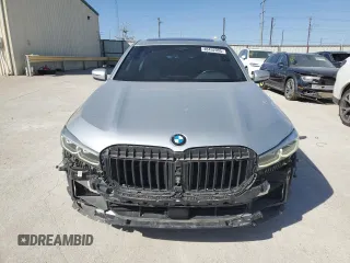 2020 BMW 7 Series 740i with VIN WBA7T2C01LGF96888, listed as a Copart auction lot 48492095 with 55,287 mi miles and Salvage Title. Bid and sale history available at carsss.com. Image 5.