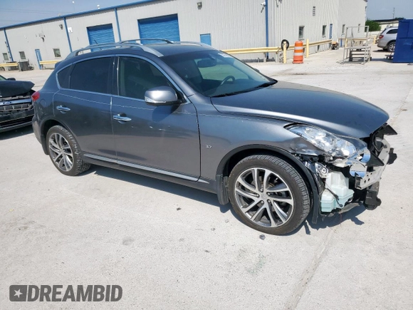2017 Infiniti QX50 with VIN JN1BJ0RR2HM411012, listed as a Copart auction lot 53279625 with 60,156 mi miles and Salvage Title. Bid and sale history available at DreamBid. Image 4.