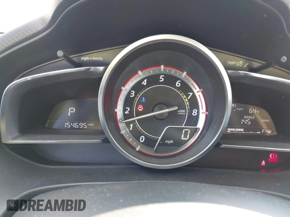 2015 Mazda 3 S Grand Touring with VIN JM1BM1M34F1224608, listed as a IAAI auction lot 41744848 with 154,695 mi miles and . Bid and sale history available at DreamBid. Image 7.