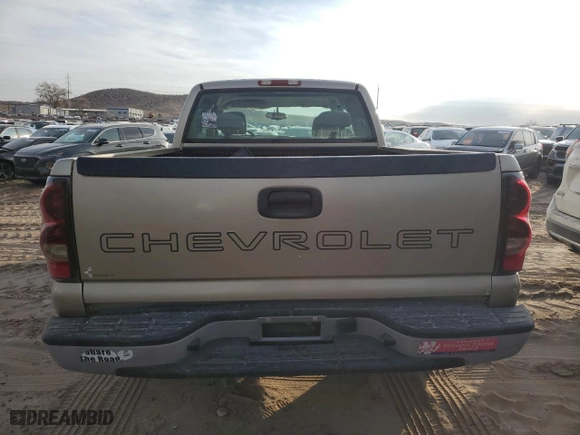 2004 Chevrolet Silverado 1500 Work Truck with VIN 1GCEC19X44Z200142, listed as a Copart auction lot 81098794 with 185,897 mi miles and Salvage Title. Bid and sale history available at carsss.com. Image 6.