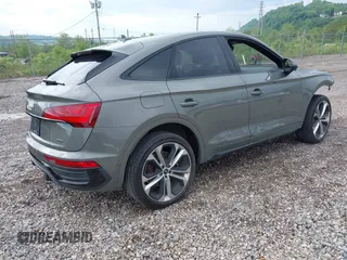 2023 Audi Q5 Sportback S line Prestige with VIN WA16AAFY1P2013875, listed as a IAAI auction lot 42260587 with 19,763 mi miles and . Bid and sale history available at DreamBid. Image 4.