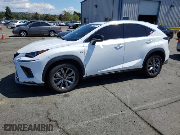 2021 Lexus NX 300 F Sport z VIN JTJSARBZ1M2197368, wystawiony jako Copart lot #56800605 z przebiegiem 33 228 mil mil oraz Szkoda całkowita • Salvage title. Historia ofert i sprzedaży dostępna na DreamBid. Obrazek 1.