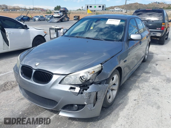 2008 BMW 5 Series 528i with VIN WBANU53568CT19750, listed as a IAAI auction lot 41697534 with 166,089 mi miles and . Bid and sale history available at DreamBid. Image 2.