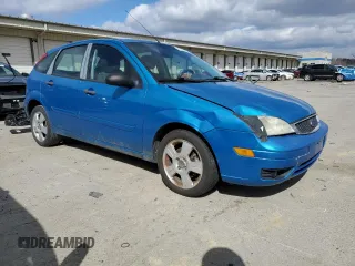 2007 Ford Focus S with VIN 1FAHP37NX7W325396, listed as a Copart auction lot 47282355 with 202,628 mi miles and Salvage Title. Bid and sale history available at carsss.com. Image 4.