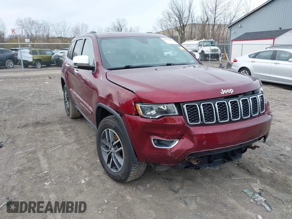 2018 Jeep Grand Cherokee Limited with VIN 1C4RJFBG8JC487711, listed as a IAAI auction lot 41966388 with 110,512 mi miles and . Bid and sale history available at DreamBid. Image 1.