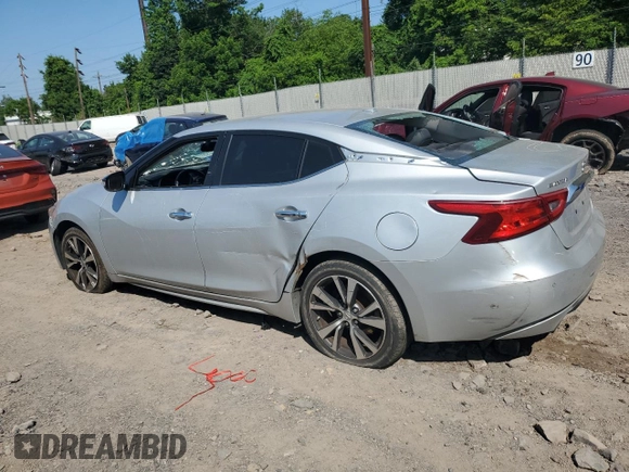 2017 Nissan Maxima SV with VIN 1N4AA6AP4HC418058, listed as a Copart auction lot 60500965 with 154,308 mi miles and Salvage title. Bid and sale history available at DreamBid. Image 2.