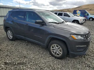2017 Jeep Compass Sport with VIN 3C4NJCAB7HT652391, listed as a Copart auction lot 76272524 with Not Provided miles and Salvage Title. Bid and sale history available at carsss.com. Image 4.