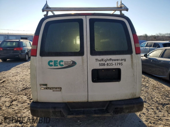 2011 Chevrolet Express Cargo with VIN 1GCWGFCA1B1107309, listed as a Copart auction lot 83418554 with Not provided miles and Clean title. Bid and sale history available at DreamBid. Image 6.