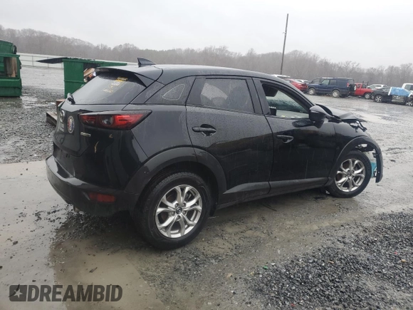 2021 Mazda CX-3 Sport with VIN JM1DKDB79M1502972, listed as a Copart auction lot 44917055 with Not Provided miles and Salvage Title. Bid and sale history available at carsss.com. Image 3.
