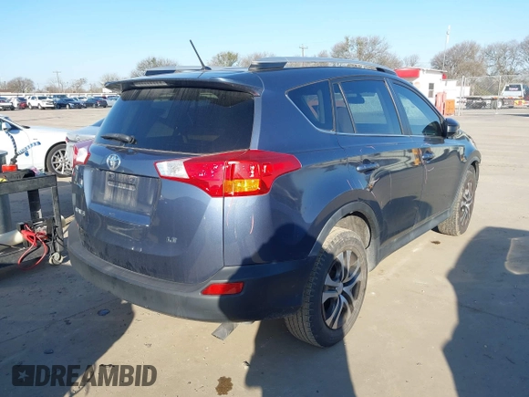 2013 Toyota RAV4 LE with VIN 2T3ZFREV9DW014429, listed as a IAAI auction lot 41591720 with 135,442 mi miles. Bid and sale history available at carsss.com. Image 4.