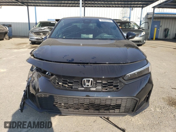 2025 Honda Civic Sport with VIN 2HGFE2F56SH527292, listed as a Copart auction lot 84069744 with 11,276 mi miles and Salvage Title. Bid and sale history available at carsss.com. Image 5.