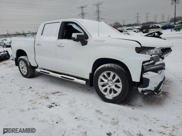 2019 Chevrolet Silverado 1500 LTZ with VIN 3GCUYGED1KG260792, listed as a Copart auction lot 87771725 with 0 mi miles and Salvage Title. Bid and sale history available at carsss.com. Image 4.