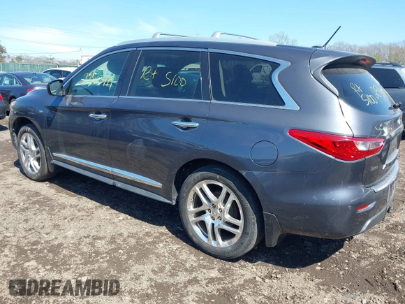 2014 Infiniti QX60 with VIN 5N1AL0MM7EC501977, listed as a IAAI auction lot 41942891 with Not Provided miles. Bid and sale history available at carsss.com. Image 13.