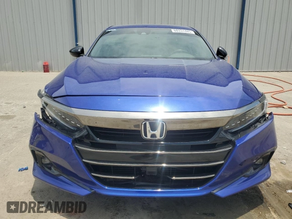2021 Honda Accord Sport with VIN 1HGCV2F30MA023761, listed as a Copart auction lot 60331485 with 45,242 mi miles and Salvage title. Bid and sale history available at DreamBid. Image 5.