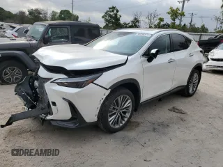 2022 Lexus NX with VIN JTJGKCEZ4N5004450, listed as a Copart auction lot 50530374 with 9,458 mi miles. Bid and sale history available at carsss.com. Image 1.