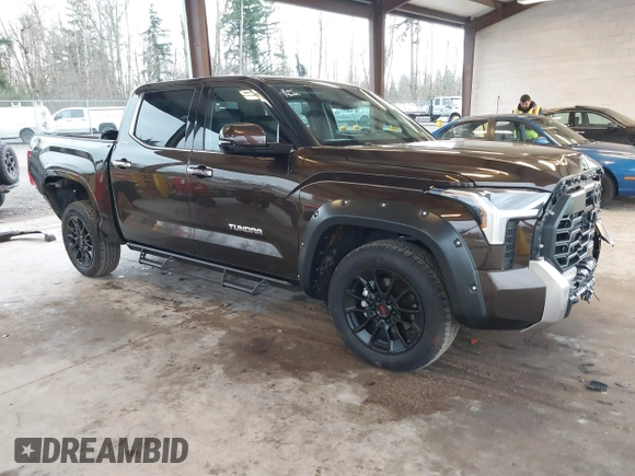 2023 Toyota Tundra Limited with VIN 5TFJA5DB9PX125400, listed as a IAAI auction lot 41336129 with 12,384 mi miles and . Bid and sale history available at DreamBid. Image 1.
