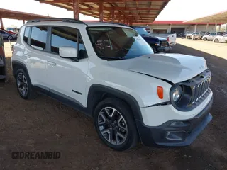 2018 Jeep Renegade Latitude with VIN ZACCJABB3JPJ23721, listed as a IAAI auction lot 41856639 with 157,578 mi miles and . Bid and sale history available at carsss.com. Image 1.