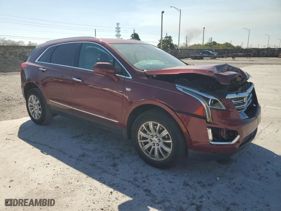 2017 Cadillac XT5 FWD with VIN 1GYKNARS0HZ226352, listed as a Copart auction lot 47863495 with 82,477 mi miles and Salvage Title. Bid and sale history available at carsss.com. Image 4.