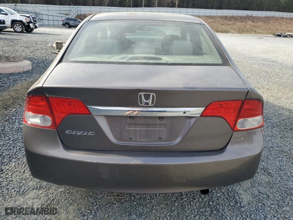 2010 Honda Civic Sdn LX with VIN 19XFA1F59AE021096, listed as a Copart auction lot 51056695 with 189,120 mi miles and Salvage Title. Bid and sale history available at carsss.com. Image 6.