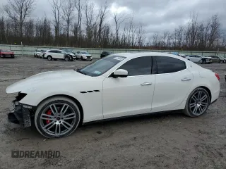 2017 Maserati Ghibli S Q4 с VIN ZAM57RTS4H1232007, выставлен на аукционе Copart как лот 47345505 с пробегом 93 978 миль миль и Списание • Salvage title. История ставок и продаж доступна на DreamBid. Изображение 1.