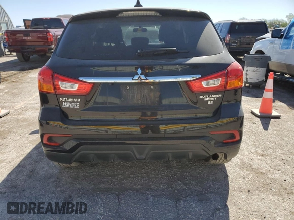 2018 Mitsubishi Outlander SE with VIN JA4AP3AW8JU017962, listed as a Copart auction lot 53036715 with Not provided miles and Salvage title. Bid and sale history available at DreamBid. Image 6.