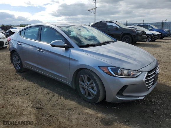 2017 Hyundai Elantra SE with VIN 5NPD84LF6HH196607, listed as a Copart auction lot 53759745 with 22,129 mi miles and Salvage Title. Bid and sale history available at carsss.com. Image 4.