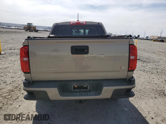 2022 Chevrolet Colorado 4WD Z71 with VIN 1GCGTDENXN1333289, listed as a Copart auction lot 59549725 with 19,583 mi miles and Salvage title. Bid and sale history available at DreamBid. Image 6.