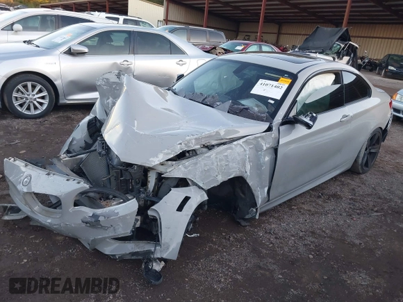 2016 BMW 2 Series 228i xDrive with VIN WBA1G9C59GVX96995, listed as a IAAI auction lot 41071402 with Not Provided miles and . Bid and sale history available at carsss.com. Image 17.