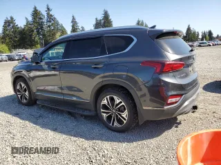 2020 Hyundai Santa Fe Limited with VIN 5NMS5CAA5LH266346, listed as a Copart auction lot 54167105 with 38,566 mi miles and Salvage Title. Bid and sale history available at carsss.com. Image 2.