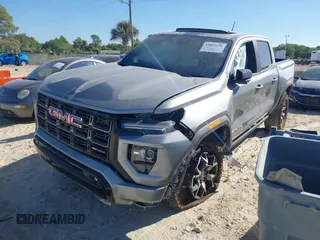 2024 GMC Canyon 4WD AT4X with VIN 1GTP6EEK6R1250127, listed as a IAAI auction lot 41823196 with 1,574 mi miles and . Bid and sale history available at carsss.com. Image 17.