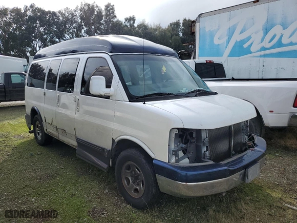 2004 Chevrolet Express Passenger with VIN 1GBFG15T141228284, listed as a Copart auction lot 86305194 with 0 mi miles and Salvage Title. Bid and sale history available at carsss.com. Image 4.