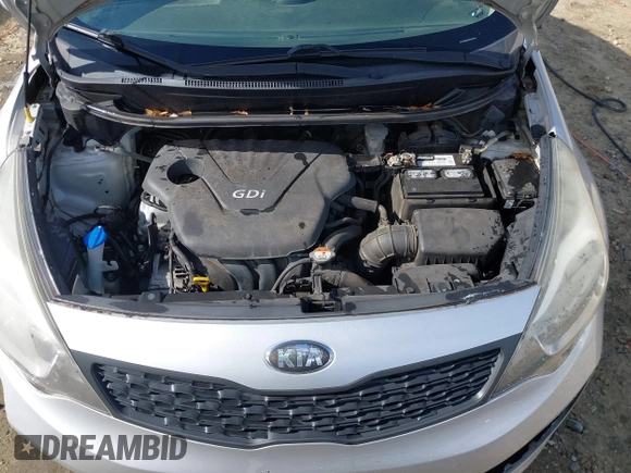 2014 Kia Rio LX with VIN KNADM4A35E6406377, listed as a IAAI auction lot 41739029 with 1 mi miles. Bid and sale history available at carsss.com. Image 10.