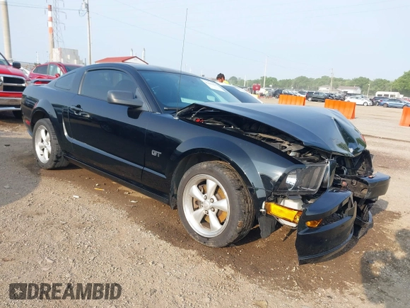 2007 Ford Mustang GT Deluxe with VIN 1ZVFT82H375246120, listed as a IAAI auction lot 42402065 with 160,902 mi miles and . Bid and sale history available at DreamBid. Image 1.
