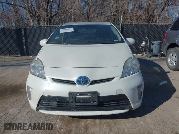 2013 Toyota Prius One with VIN JTDKN3DU9D5596078, listed as a IAAI auction lot 41605101 with 183,041 mi miles. Bid and sale history available at carsss.com. Image 6.