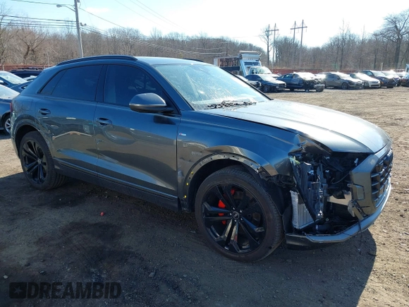 2021 Audi Q8 Premium Plus with VIN WA1EVAF16MD026866, listed as a IAAI auction lot 41555574 with 34,270 mi miles and . Bid and sale history available at DreamBid. Image 6.