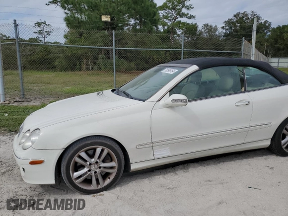 2007 Mercedes-Benz CLK 350 with VIN WDBTK56F67F211595, listed as a Copart auction lot 76596154 with 158,864 mi miles and Salvage Title. Bid and sale history available at DreamBid. Image 12.