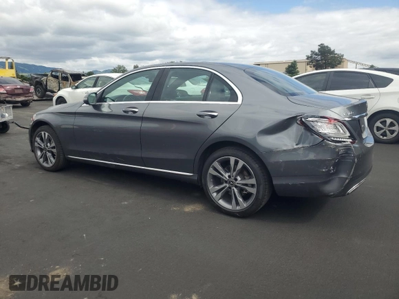 2019 Mercedes-Benz C 300 with VIN 55SWF8EB9KU291263, listed as a Copart auction lot 53549245 with 35,616 mi miles and Salvage Title. Bid and sale history available at carsss.com. Image 2.