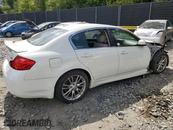2008 Infiniti G35 with VIN JNKBV61E48M213883, listed as a Copart auction lot 66284514 with Not Provided miles and Salvage Title. Bid and sale history available at DreamBid. Image 3.