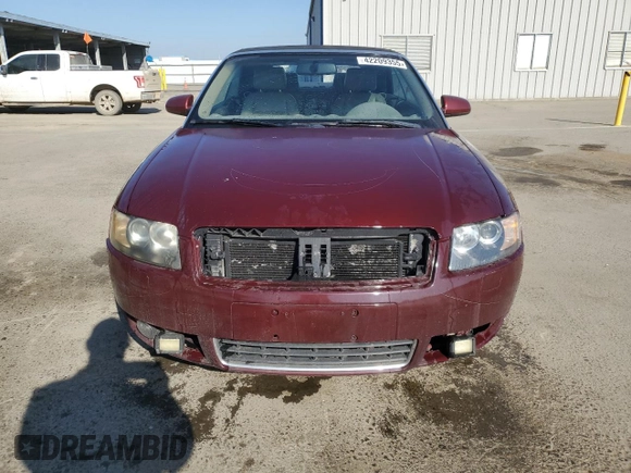 2005 Audi A4 1.8T z VIN WAUAC48H45K010925, wystawiony jako Copart lot #42209355 z przebiegiem 124 129 mil mil oraz Szkoda całkowita • Salvage title. Historia ofert i sprzedaży dostępna na DreamBid. Obrazek 5.