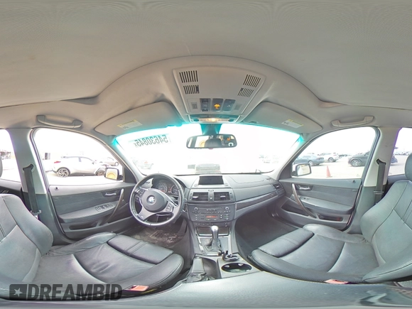 2007 BMW X3 3.0si with VIN WBXPC93467WF26770, listed as a Copart auction lot 54630845 with 159,760 mi miles and Salvage Title. Bid and sale history available at DreamBid. Image 15.
