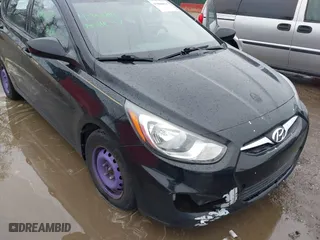2013 Hyundai Accent GL with VIN KMHCT5AE6DU086498, listed as a IAAI auction lot 41966814 with 139,264 mi miles. Bid and sale history available at carsss.com. Image 6.